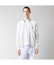 LACOSTE | 変形ケーブルジップアップコットンニットテニスカーディガン(ニット/セーター)