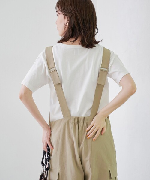 coen(コーエン)の「【UVカット / ストレッチ / 吸水速乾】マルチファンクション ジップサロペット(サロペット/オーバーオール・レディース・ベージュ/ブラック/オリーブ・L/M)」の16枚目の写真