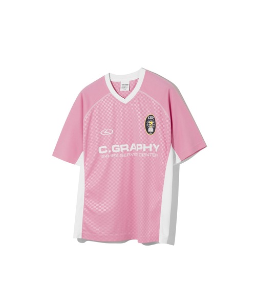 codegraphy(コードグラフィー)の「24H Sports SHORT SLEEVE Jersey T-Shirt(Tシャツ/カットソー・メンズ・ネイビー/ホワイト/ピンク/ライトブルー・SMALL/LARGE/MEDIUM)」の4枚目の写真