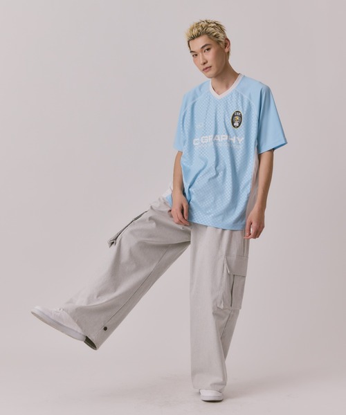 codegraphy(コードグラフィー)の「24H Sports SHORT SLEEVE Jersey T-Shirt(Tシャツ/カットソー・メンズ・ネイビー/ホワイト/ピンク/ライトブルー・SMALL/LARGE/MEDIUM)」の11枚目の写真