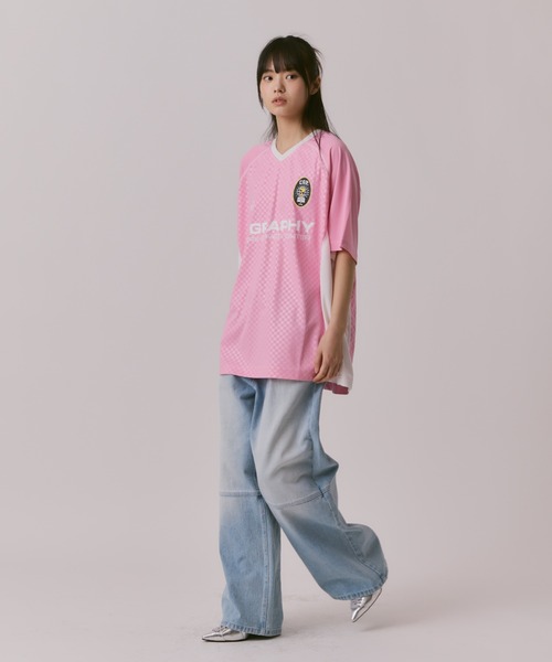 codegraphy(コードグラフィー)の「24H Sports SHORT SLEEVE Jersey T-Shirt(Tシャツ/カットソー・メンズ・ネイビー/ホワイト/ピンク/ライトブルー・SMALL/LARGE/MEDIUM)」の19枚目の写真