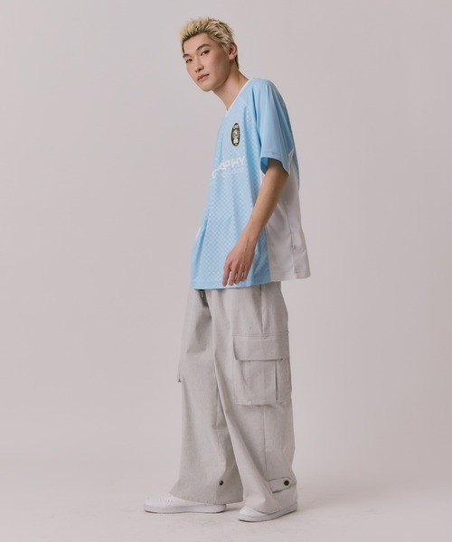 codegraphy(コードグラフィー)の「24H Sports SHORT SLEEVE Jersey T-Shirt(Tシャツ/カットソー・メンズ・ネイビー/ホワイト/ピンク/ライトブルー・SMALL/LARGE/MEDIUM)」の14枚目の写真