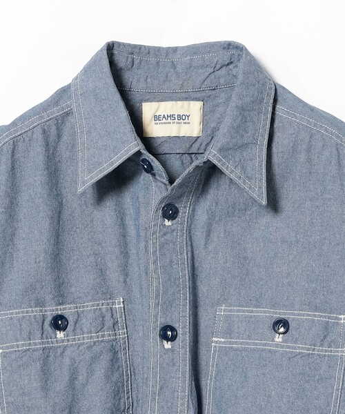 BEAMS BOY(ビームスボーイ)の「シャンブレー ステンシル オールインワン(サロペット/オーバーオール・レディース・ブルー系その他4/ブラック・ONE SIZE)」の16枚目の写真
