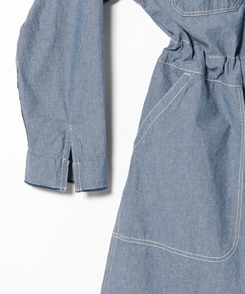 BEAMS BOY(ビームスボーイ)の「シャンブレー ステンシル オールインワン(サロペット/オーバーオール・レディース・ブルー系その他4/ブラック・ONE SIZE)」の17枚目の写真