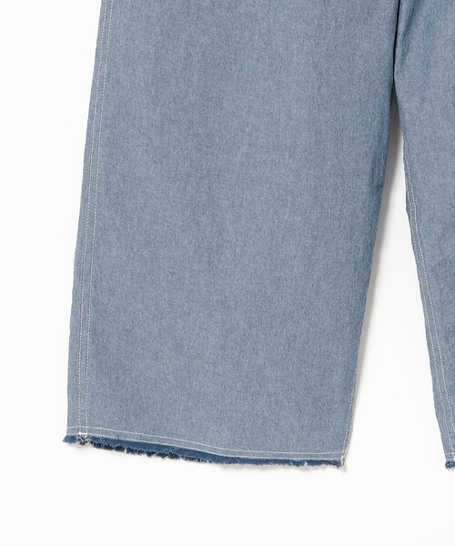 BEAMS BOY(ビームスボーイ)の「シャンブレー ステンシル オールインワン(サロペット/オーバーオール・レディース・ブルー系その他4/ブラック・ONE SIZE)」の8枚目の写真