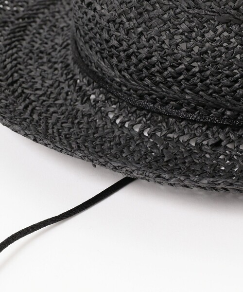 Ray BEAMS(レイビームス)の「Ray BEAMS / 透編み ペーパー ブリム ハット(ハット・レディース・ナチュラル/ブラック・ONE SIZE)」の17枚目の写真