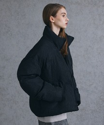 Spielio | 【Spielio】High neck short washer design padded jacket/ハイネックショートワッシャーデザイン中綿ジャケット(ダウンジャケット/コート)