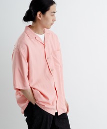 ADAM ET ROPE' | レーヨンドレープ ルーズシルエット オープンカラーシャツ/イージーケア/UNISEX(シャツ/ブラウス)