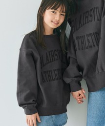 キッズ 親子お揃い裏起毛カレッジスウェット