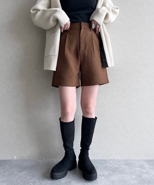 ウールライクタックショートパンツ  969402の3枚目の写真