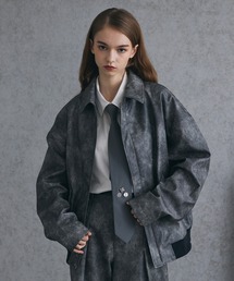 Spielio | 【Spielio】vintage like blouson/ヴィンテージライク合皮ブルゾン(ブルゾン)