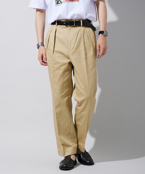 JOURNAL STANDARD(ジャーナルスタンダード)の「【ZOZO限定】COLOR 2TUCK CHINO / ツータックチノパンツ/ショート丈対応(チノパンツ・メンズ・ベージュ/ブラック/ダークネイビー/ナチュラル/チャコールグレー/ダークグレー/ワインレッド/カーキ・S/XS/XL/L/M/XS-Short/S-Short/M-Short/L-Short/XL-Short)」の5枚目の写真