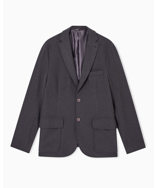 ARMANI EXCHANGE(アルマーニエクスチェンジ)の「【A|X アルマーニ エクスチェンジ】CL ウールミックス シングルブレストジャケット(テーラードジャケット・メンズ・チャコールグレー/ダークネイビー・34/36/38/40/42)」の6枚目の写真