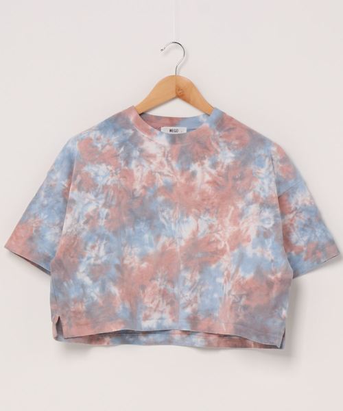 WEGO(ウィゴー)の「WEGO/タイダイワイドショートTシャツ(Tシャツ/カットソー・レディース・ピンク/パープル/ブルー・FREE)」の9枚目の写真
