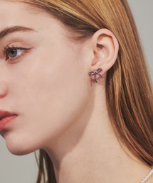 ciite' surgical stainless | 【 金属アレルギー対応 】 リボンピアス サージカルステンレス 316L(ピアス(両耳用))