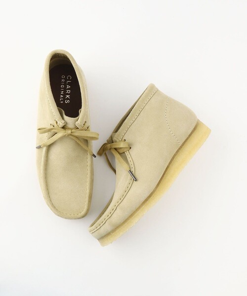Clarks(クラークス)の「Clarks/クラークス Wallabee Boot/ワラビーブーツ(ブーツ・メンズ・ブラック/ベージュ・8/10/9/8.5/9.5/6.5/7/7.5/6)」の1枚目の写真