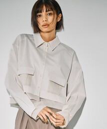 UNITED TOKYO | 【残りわずか!】シアーシフトショートシャツ|ウォッシャブル/ショートシャツ/春服(シャツ/ブラウス)