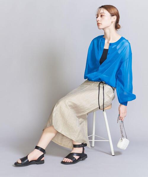 BEAUTY&YOUTH UNITED ARROWS(ビューティーアンドユースユナイテッドアローズ)の「カーブライン アンクルストラップ サンダル(サンダル・レディース・オフホワイト/ブラック・36/36h/37/37h/38)」の8枚目の写真