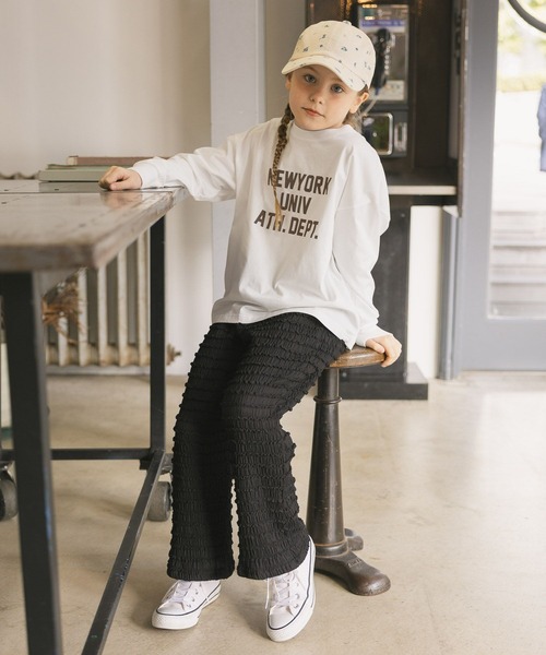 GLOBAL WORK(グローバルワーク)の「ヘビロッTEEプリント長袖/637852(Tシャツ/カットソー・キッズ・ホワイト系その他/ライトグレー/ホワイト/ブラック/ネイビー・150cm/130cm/140cm/160cm)」の8枚目の写真