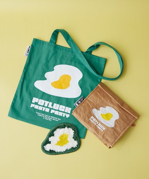 BIRTHDAY BAR(バースデイバー)の「【クリエイター「FLINT MASON」× BIRTHDAY BAR 初コラボ!】POTLUCK PASTA PARTYトートバッグ(トートバッグ・レディース・ベージュ/オレンジ/ブラック/グリーン・0)」の12枚目の写真
