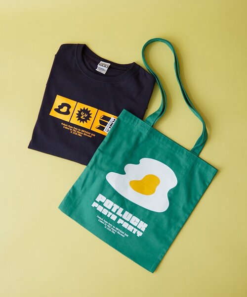 BIRTHDAY BAR(バースデイバー)の「【クリエイター「FLINT MASON」× BIRTHDAY BAR 初コラボ!】POTLUCK PASTA PARTYトートバッグ(トートバッグ・レディース・ベージュ/オレンジ/ブラック/グリーン・0)」の13枚目の写真