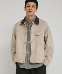 URBAN RESEARCH Sonny Label | 襟切替スウェードタッチシャツジャケット(ブルゾン)