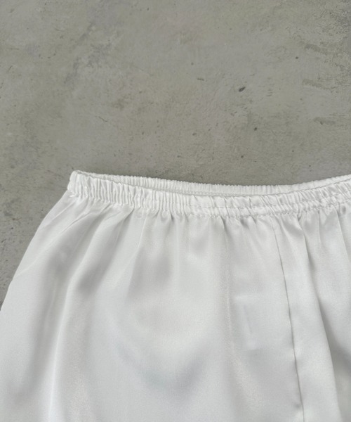 CLEA(クレア)の「レース付き ペチコート ショートパンツ(インナーウェア/肌着・レディース・ホワイト/ブラック/ベージュ/グレー・FREE)」の17枚目の写真