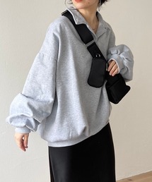 wee9s | over size volume sleeve sweat / オーバーサイズボリュームスリーブスウェット(スウェット)