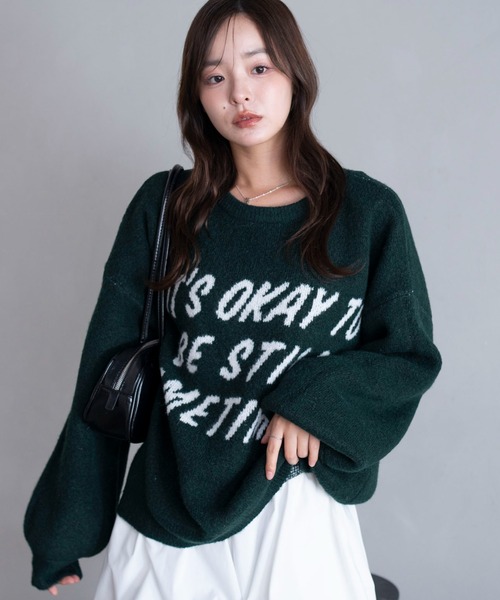 WEGO(ウィゴー)の「WEGO/フラッフィーグラフィックニットBIGプルオーバー(ニット/セーター・レディース・その他1/その他2/その他3/その他5/その他8/その他6/その他4/その他7/その他9/その他10/その他11/その他12・FREE)」の4枚目の写真