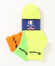 Champion | 【CHAMPION/チャンピオン】クォーターレングスソックス3P 靴下 3足組 ワンポイント ネオンカラー(ソックス/靴下)