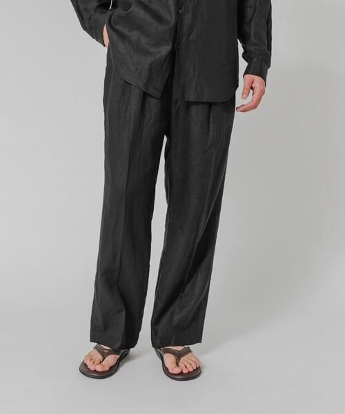URBAN RESEARCH(アーバンリサーチ)の「LINEN WIDE EASY PANTS(その他パンツ・メンズ・ブラック/ベージュ/ネイビー・MEDIUM/LARGE)」の8枚目の写真