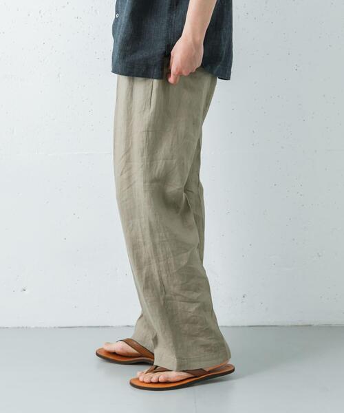 URBAN RESEARCH(アーバンリサーチ)の「LINEN WIDE EASY PANTS(その他パンツ・メンズ・ブラック/ベージュ/ネイビー・MEDIUM/LARGE)」の18枚目の写真