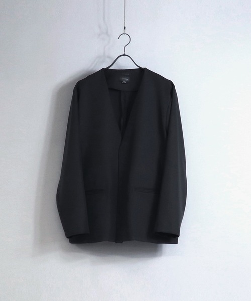 Confirm(コンファーム)の「Confirm / コンファーム ノーカラージャケット(ノーカラージャケット・メンズ・ブラック/ベージュ/グリーン/ワイン・L/M)」の2枚目の写真