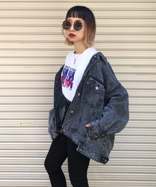 PAGEBOY(ページボーイ)の「BIGシルエットGジャン(その他アウター・レディース・ブラック系その他/ブルー系その他/ブラック・FREE)」の22枚目の写真