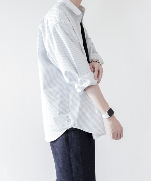 RELUX BASIC STRIPE SHIRT / リラックスベーシックストライプシャツの4枚目の写真