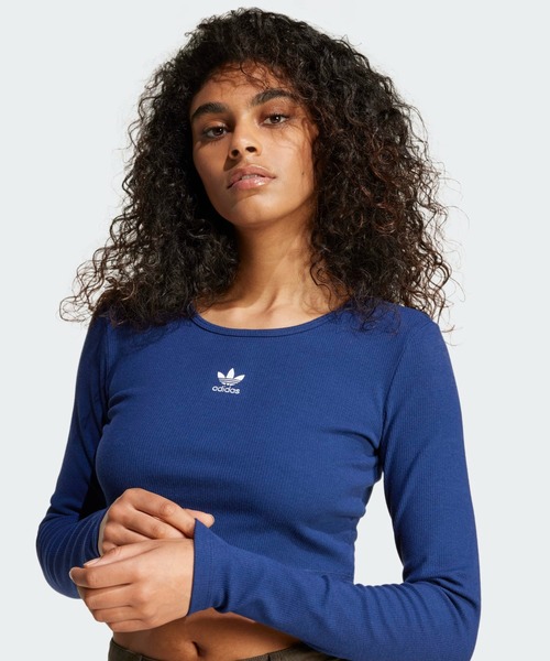 エッセンシャルズ リブ クロップ 長袖Tシャツ / ロンT / アディダスオリジナルス adidas Originalsの10枚目の写真