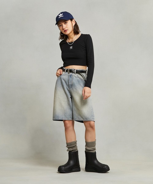 エッセンシャルズ リブ クロップ 長袖Tシャツ / ロンT / アディダスオリジナルス adidas Originalsの12枚目の写真