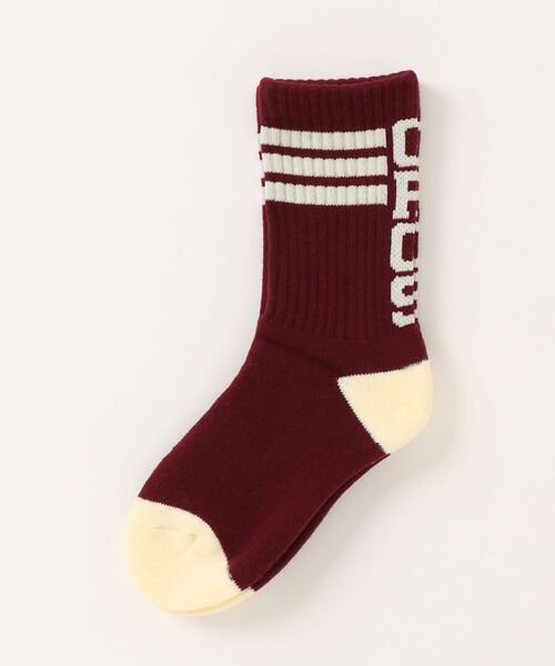 GROOVY COLORS(グルービーカラーズ)の「GROOVY LINE ソックス(ソックス/靴下・キッズ・グレー/ネイビー/ローズ・MEDIUM/LARGE/SMALL)」の3枚目の写真