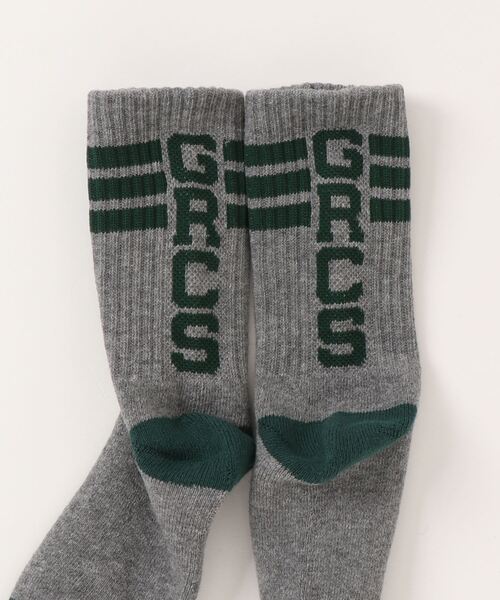 GROOVY COLORS(グルービーカラーズ)の「GROOVY LINE ソックス(ソックス/靴下・キッズ・グレー/ネイビー/ローズ・MEDIUM/LARGE/SMALL)」の4枚目の写真
