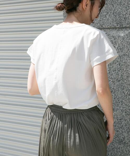 ITEMS URBANRESEARCH(アイテムズ アーバンリサーチ)の「クールコットンフレンチプルオーバー(Tシャツ/カットソー・レディース・ミント/グレー/ホワイト・FREE)」の21枚目の写真