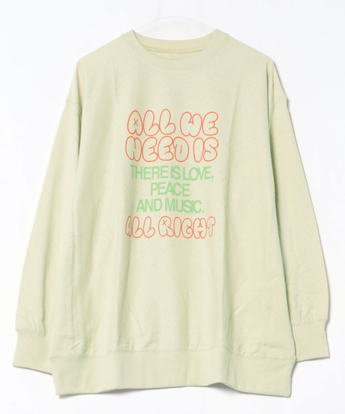 MARKEY'S(マーキーズ)の「ナガソデリブロンティー/おとな(Tシャツ/カットソー・レディース・杢グレー/ブルー/オフホワイト/テラコッタ・170cm)」の2枚目の写真