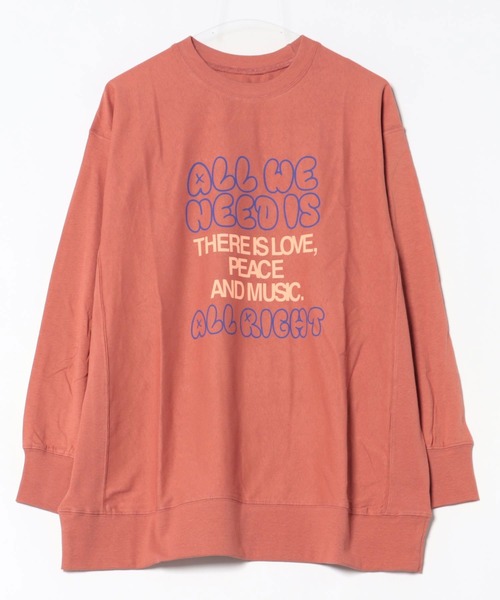 MARKEY'S(マーキーズ)の「ナガソデリブロンティー/おとな(Tシャツ/カットソー・レディース・杢グレー/ブルー/オフホワイト/テラコッタ・170cm)」の16枚目の写真