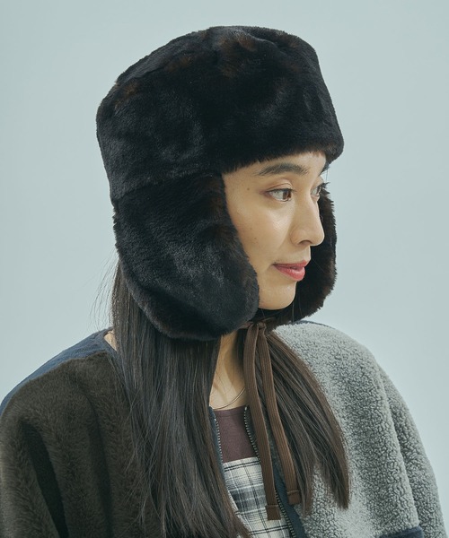 Odds(オッズ)の「(odds)USHANKA(キャップ・レディース・ブラウン/ブラック・ONE SIZE)」の15枚目の写真