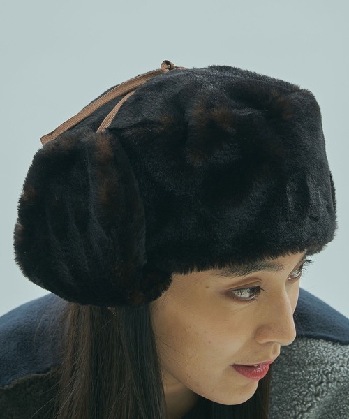 Odds(オッズ)の「(odds)USHANKA(キャップ・レディース・ブラウン/ブラック・ONE SIZE)」の16枚目の写真