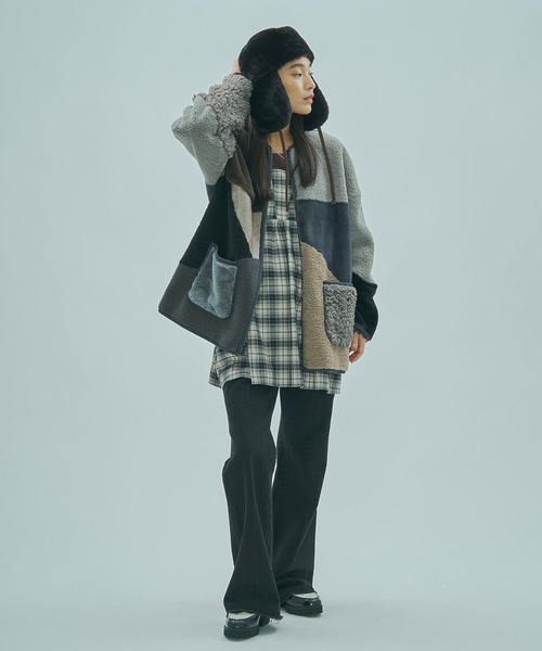 Odds(オッズ)の「(odds)USHANKA(キャップ・レディース・ブラウン/ブラック・ONE SIZE)」の4枚目の写真