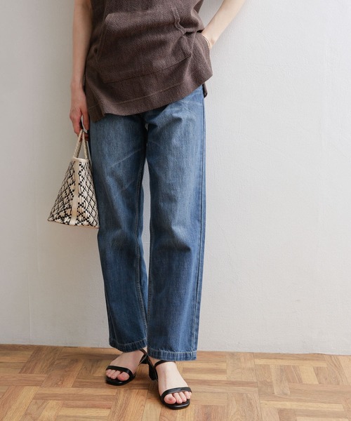 URBAN RESEARCH DOORS(アーバンリサーチドアーズ)の「デニムワイドパンツ(デニムパンツ・レディース・ワンウォッシュ/インディゴブルー・38/40/36)」の9枚目の写真