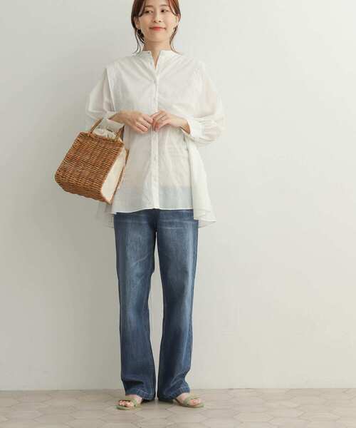 URBAN RESEARCH DOORS(アーバンリサーチドアーズ)の「デニムワイドパンツ(デニムパンツ・レディース・ワンウォッシュ/インディゴブルー・38/40/36)」の17枚目の写真