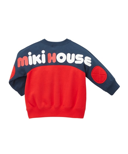 MIKI HOUSE(ミキハウス)の「バックロゴトレーナー(スウェット・キッズ・ブラック/レッド系その他/マルチ・130cm/90cm/120cm/150cm/80cm/100cm/110cm/140cm)」の2枚目の写真