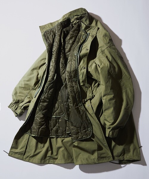 FREAK'S STORE(フリークスストア)の「WEB限定 ビッグシルエット M-65 ライナーセットモッズコート/コート&キルティングライナーセット/2枚セット/3WAY(モッズコート・メンズ・ブラック/オリーブ・MEDIUM/X-LARGE/SMALL/LARGE)」の1枚目の写真