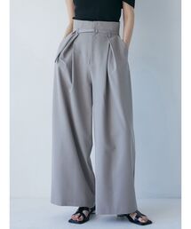 【SET UP対応】ナローベルトワイドパンツ